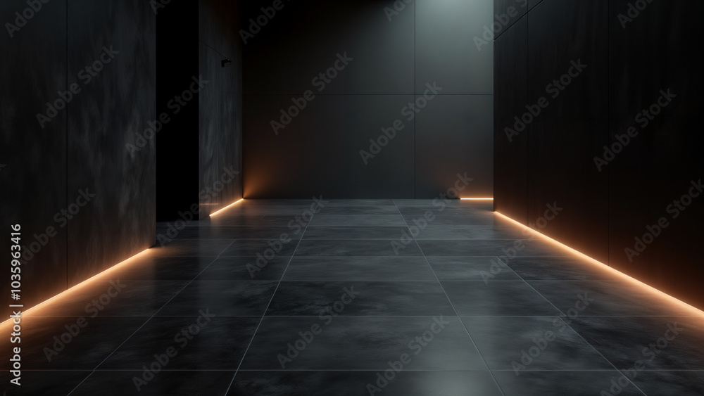 Sophisticated Elegance: Dark Stone Tiles with Chrome Rims Defining Modern Spaces Sophisticated Elegance: Dark Stone Tiles with Chrome Rims Defining Modern Spaces