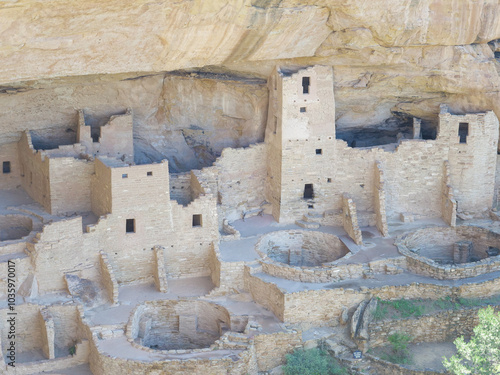 mesa verde pueblo cliff dwellings colorado photo