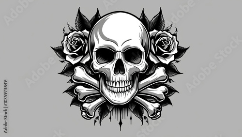 skull with crossed bones,