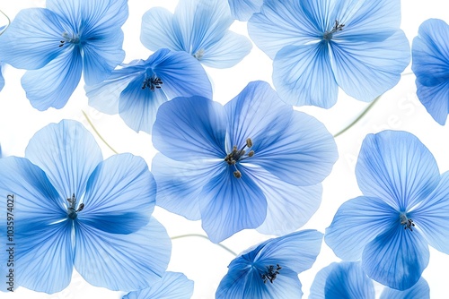 Blue flax flowers