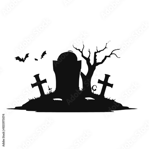 grave vector illustration Halloween or decoration