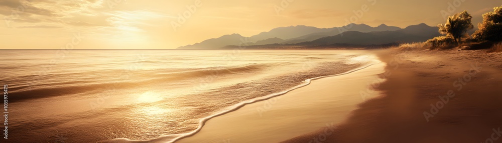 Coastal Sunrise at a Scenic Beach Coastal Sunrise at a Scenic Beach