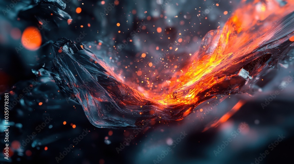Fototapeta premium fire in the fire