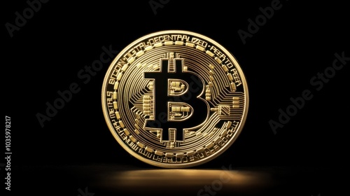 A golden Bitcoin symbolizing digital currency economy