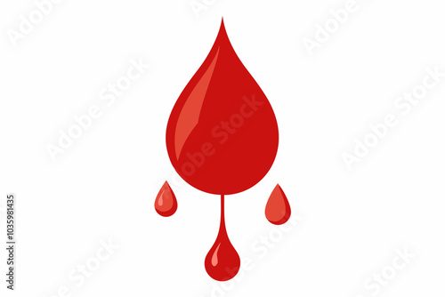 Blood on a transparent background