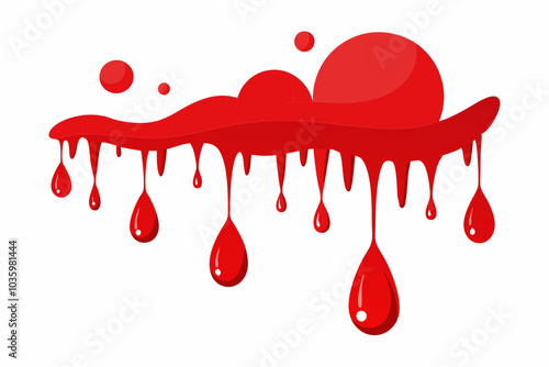 Blood on a transparent background