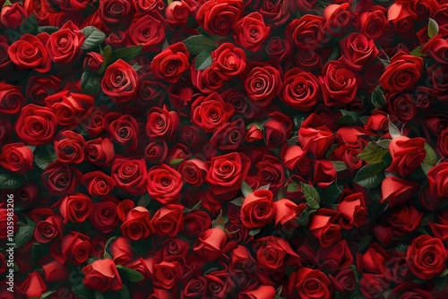 Red natural roses background