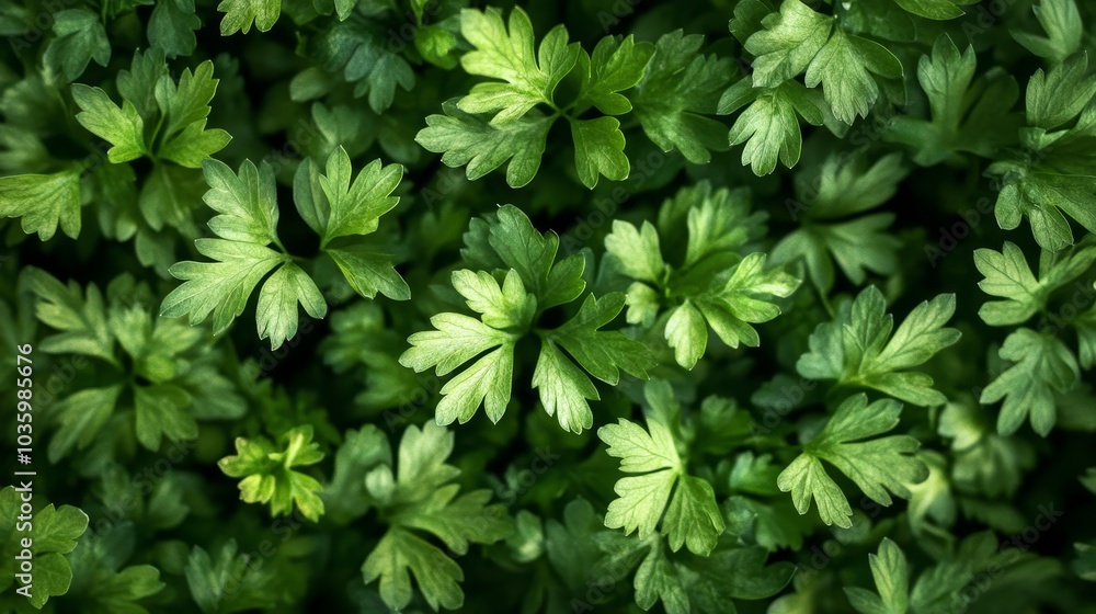 A close-up photograph of vibrant green parsley leaves, showcasing their delicate texture and fresh, natural beauty. This image evokes feelings of growth, vitality, and nature's abundance. A close-up photograph of vibrant green parsley leaves, showcasing their delicate texture and fresh, natural beauty. This image evokes feelings of growth, vitality, and nature's abundance.