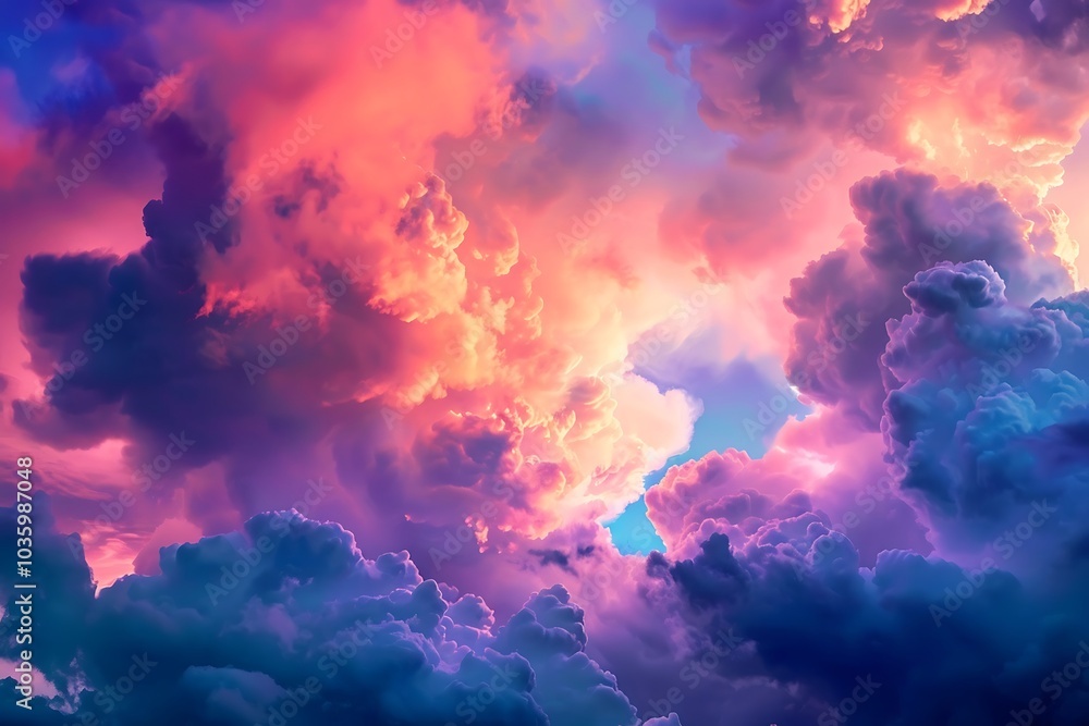Colorful clouds in the sky. Nature background. Toned. Colorful clouds in the sky. Nature background. Toned.
