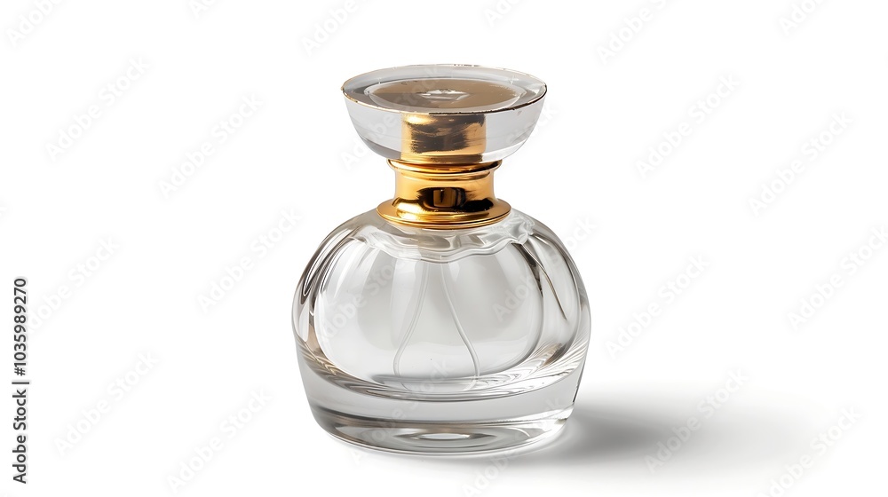 Perfume bottle isolated on white background. 3d render. Perfume bottle isolated on white background. 3d render.