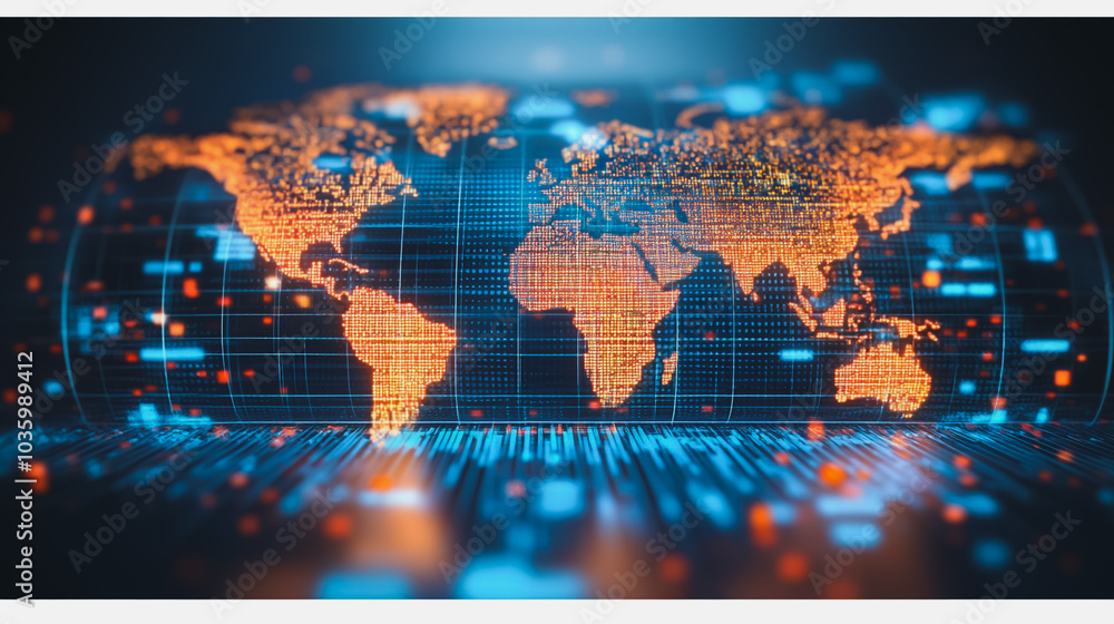 Obraz premium Abstract business smart city and charts and graphs with statistics to innovative analyze business potential and forecast future development of companies growth.