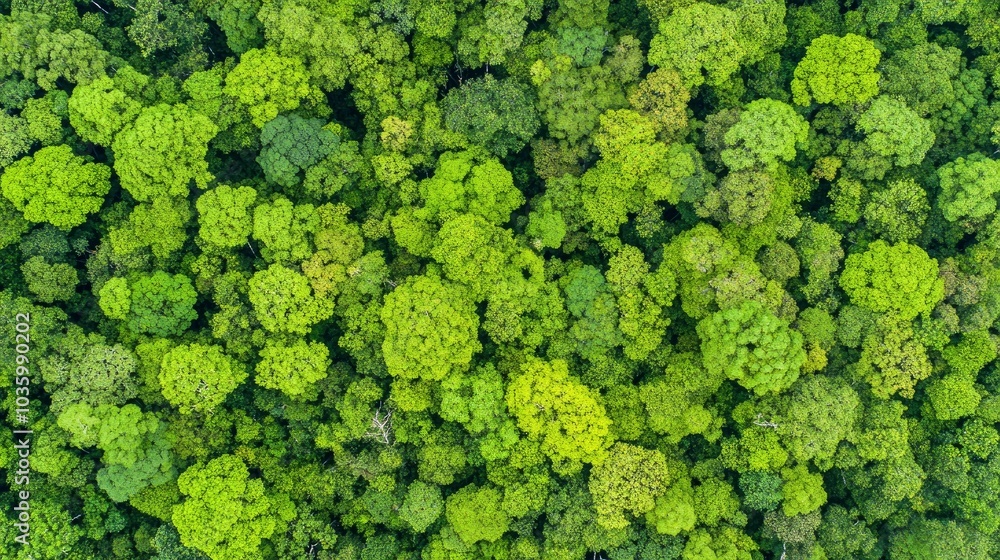 Aerial View of Lush Green Forest Canopy Aerial View of Lush Green Forest Canopy