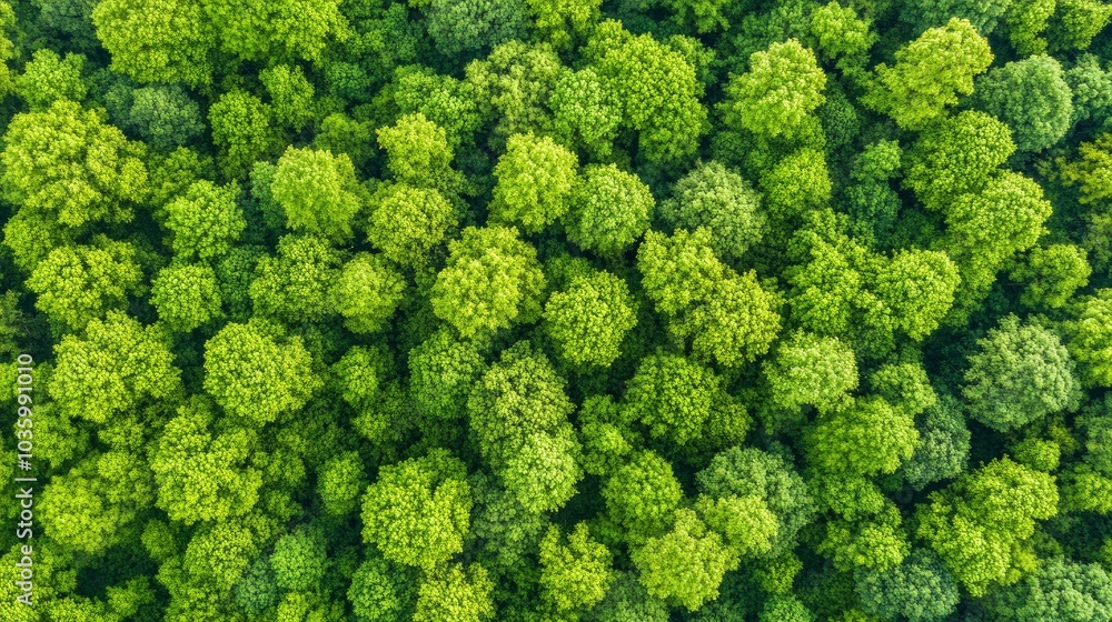 Aerial View of Lush Green Forest Canopy Aerial View of Lush Green Forest Canopy