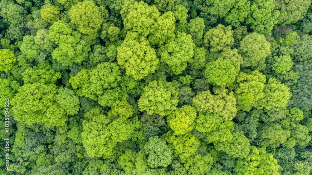 Aerial View of Lush Green Forest Canopy Aerial View of Lush Green Forest Canopy