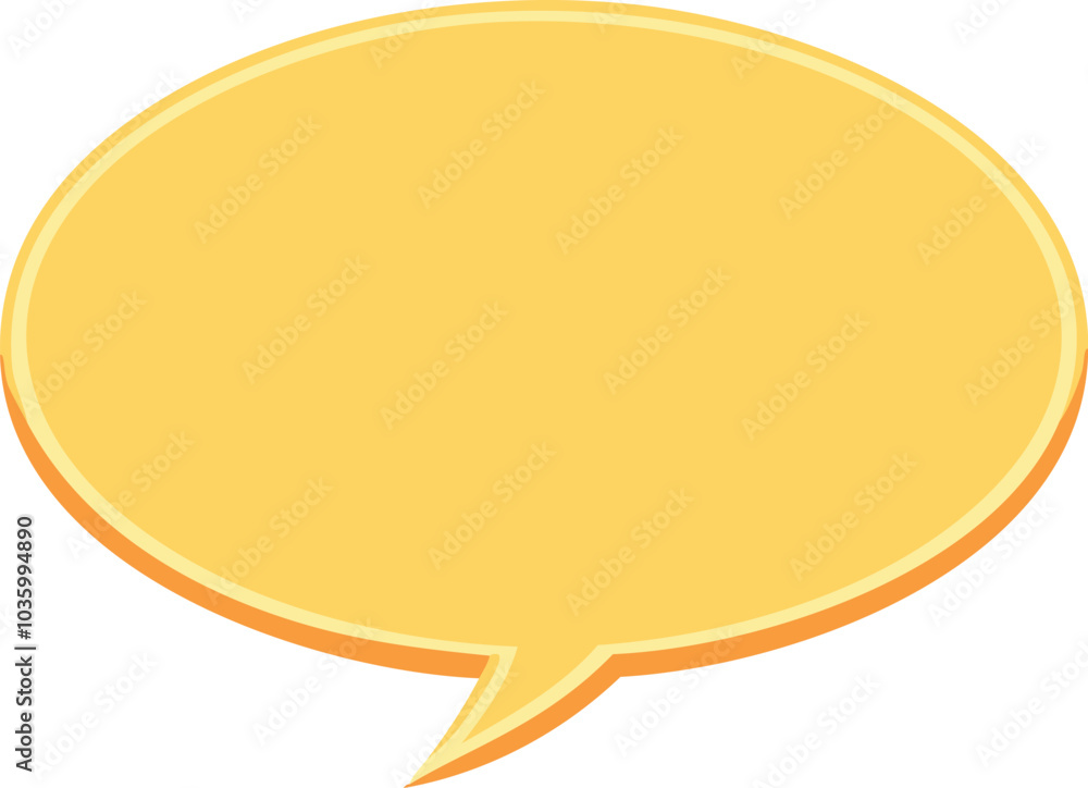 yellow speech bubble cloud for text input yellow speech bubble cloud for text input