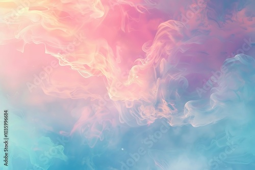 abstract background with smooth lines in pink and blue colors, 3d illustration