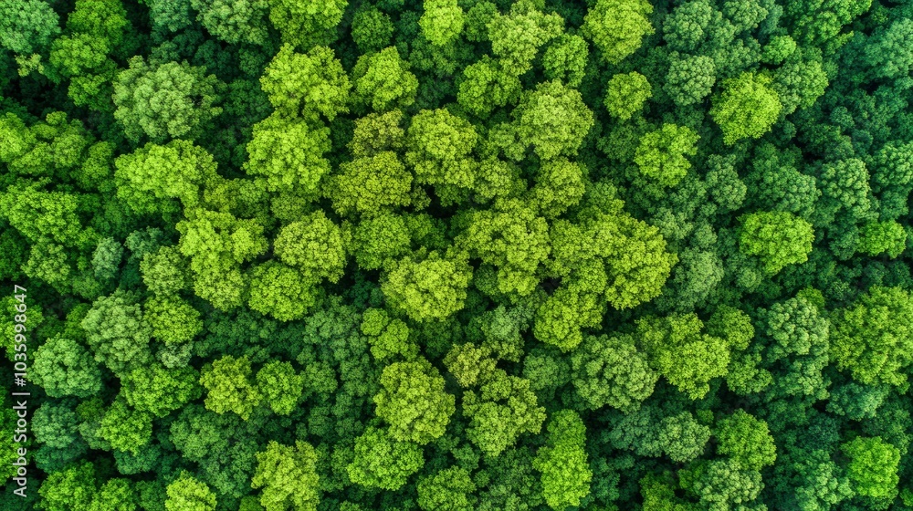 Aerial View of Lush Green Forest Canopy Aerial View of Lush Green Forest Canopy