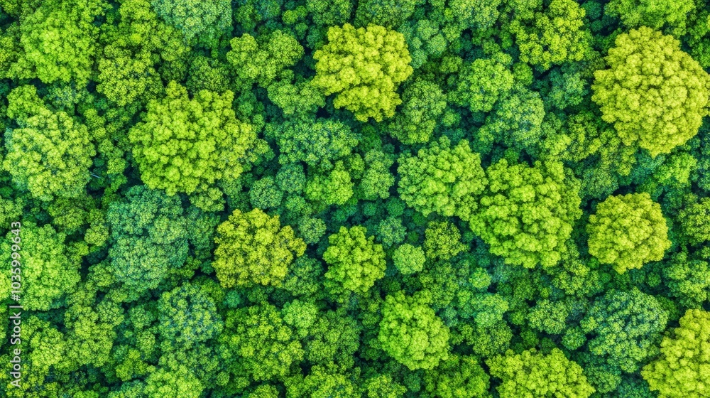 Aerial View of Lush Green Forest Canopy Aerial View of Lush Green Forest Canopy