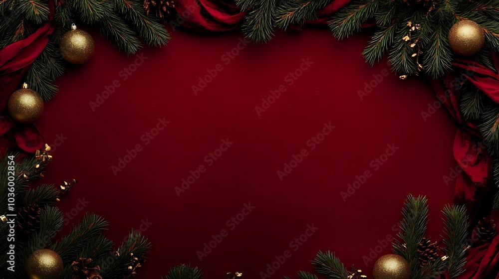 Elegant Winter Holiday Decorations with Red Accents and Glowing Christmas Ornaments Elegant Winter Holiday Decorations with Red Accents and Glowing Christmas Ornaments