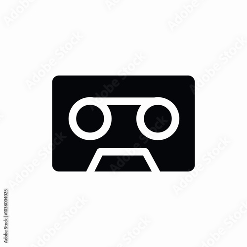 audio cassette icon sign vector