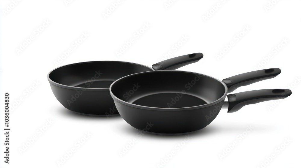 Iron black pot pan isolated on white background Iron black pot pan isolated on white background