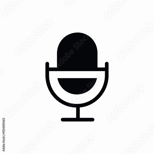 radio microphone icon sign vector