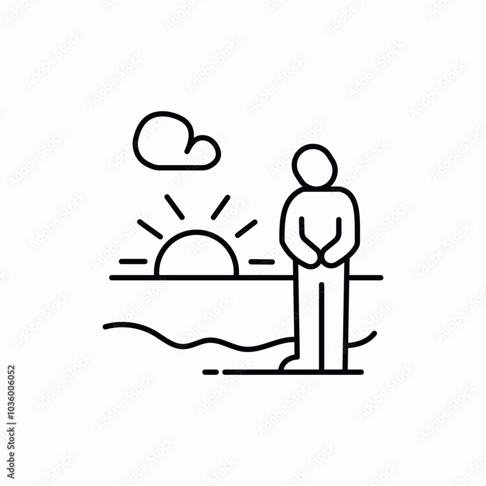 sunset time icon sign vector sunset time icon sign vector