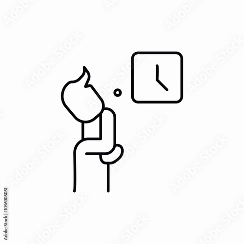 time for waiting icon sign vector