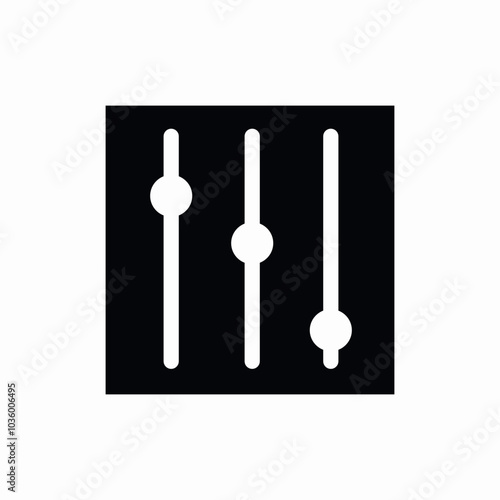 volume bar icon sign vector