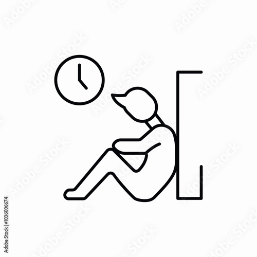 waiting time icon sign vector