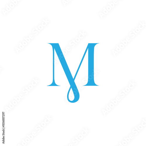 m logo vector template, initial m letter logo design, m icon for business, m symbol. Letter M logo design. M with check mark logo concept. Premium business finance logotype. Linear creative monochrome