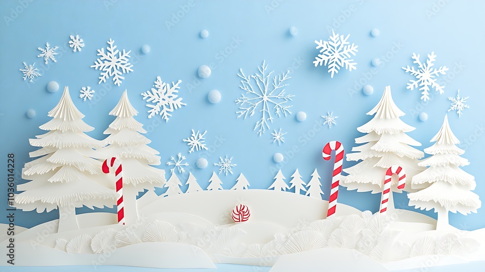 Fototapeta premium Festive Christmas decorations and glowing lights showcasing ornaments, trees, and warm holiday ambiance