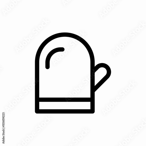 cook glove icon sign vector