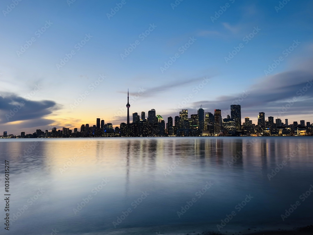 Naklejka premium city skyline