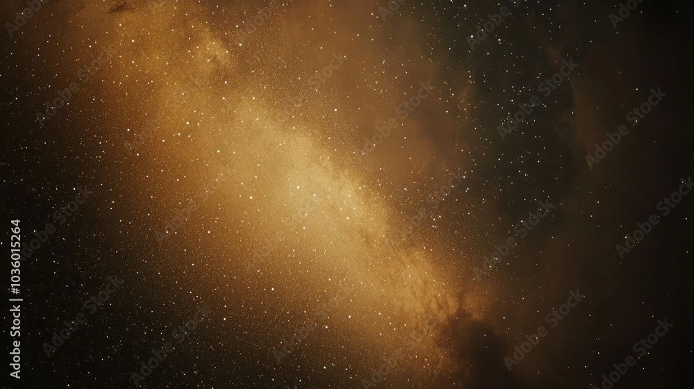Naklejka premium Close-up of Milky way galaxy with stars and space dust in the universe, Long exposure photograph, with grain