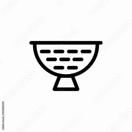 sieve cook icon sign vector