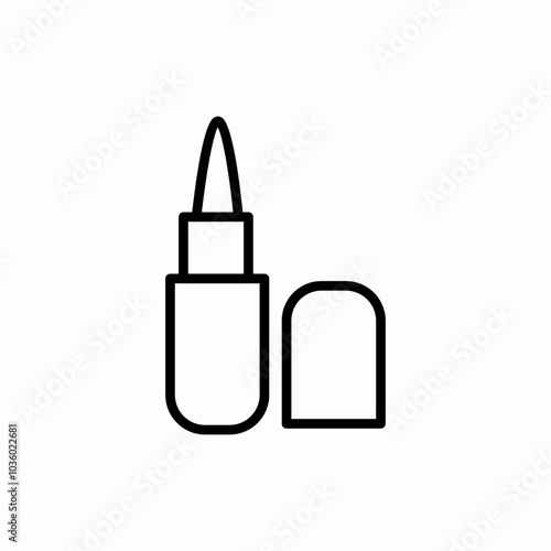 pink lip icon sign vector