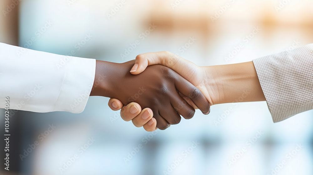 Professional Handshake with Blurred Background Professional Handshake with Blurred Background