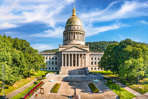 West Virginia State Capitol, in Charleston. The West Virginia State Capitol is the seat of government for the U.S. state of West Virginia, and houses the Legislature and the office of the Governor photo