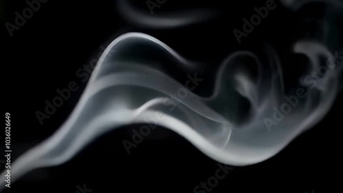 smoke on black background