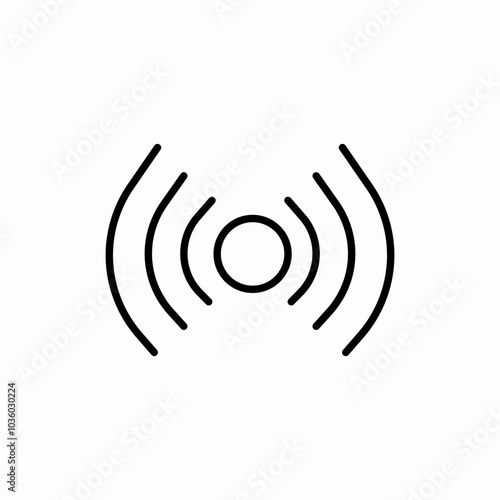 signal sounder icon sign vector