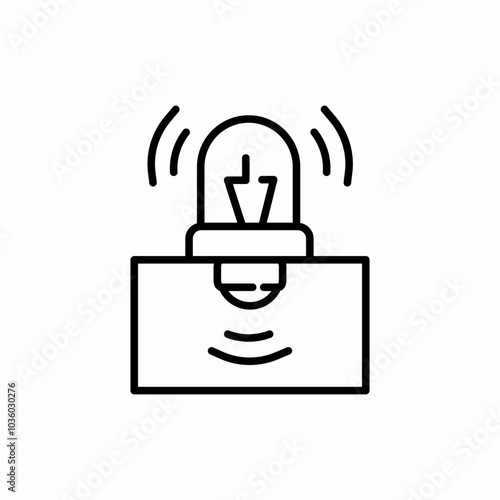 siren alarm icon sign vector