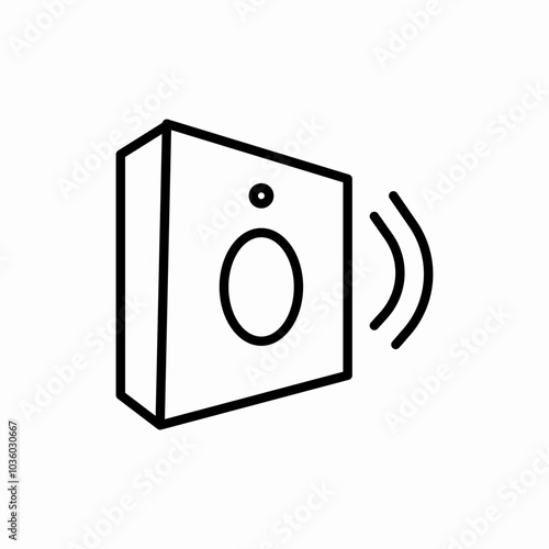 smart speaker icon sign vector