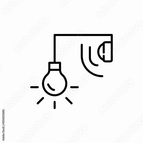 smart lamp icon sign vector