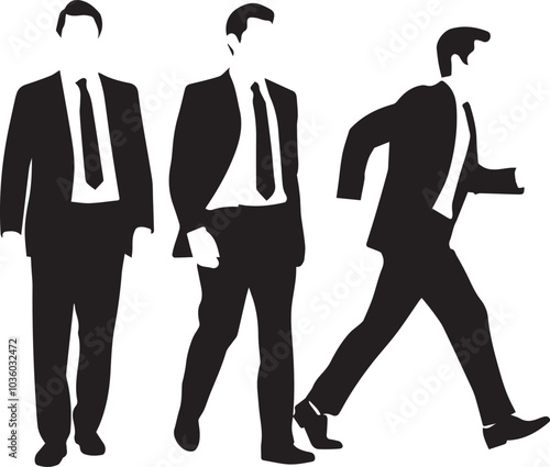 Various Human Man People Walking Running Runner Poses Postures Ways Stick Figure Stickman Pictogram Icons