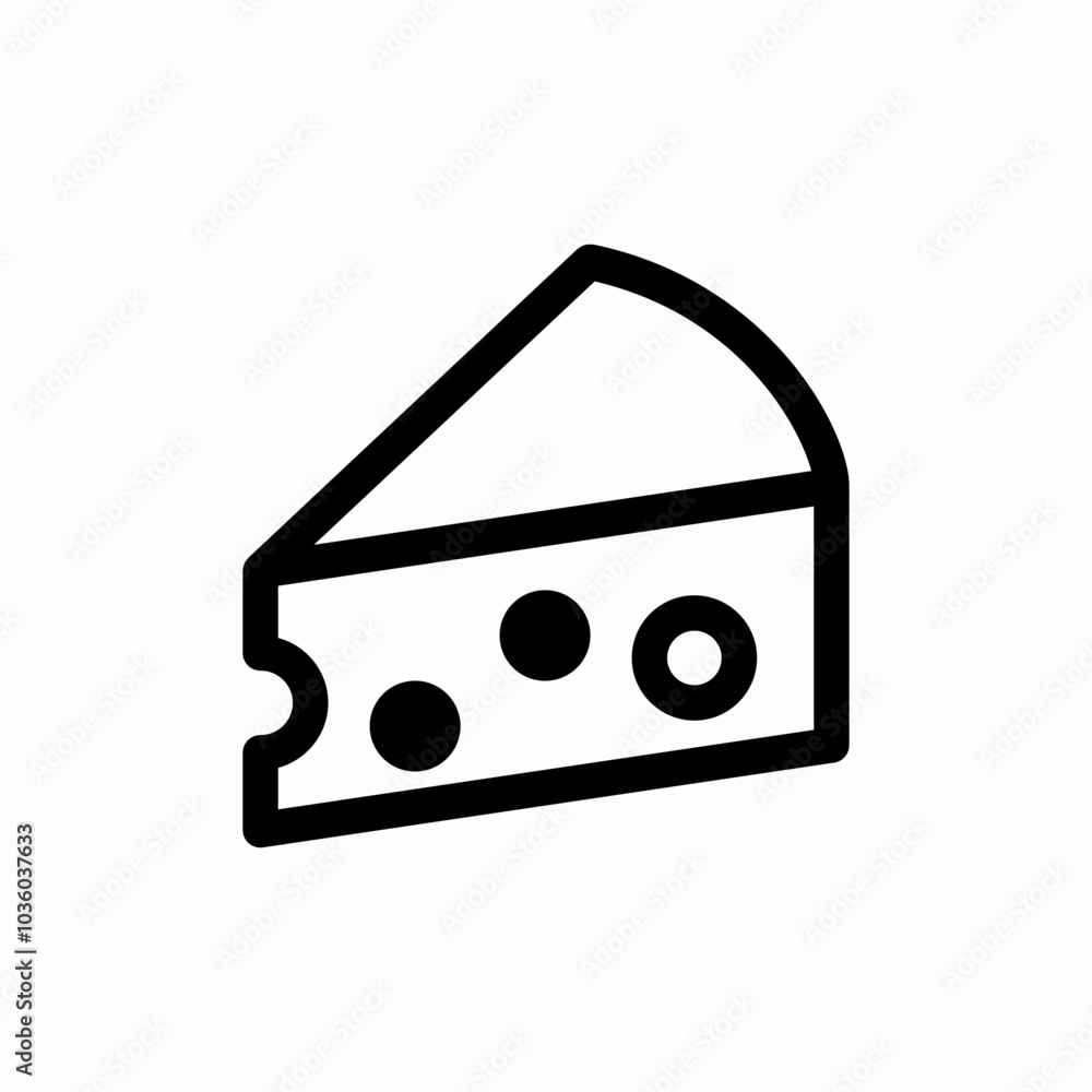 triangle cheese slice icon sign vector triangle cheese slice icon sign vector