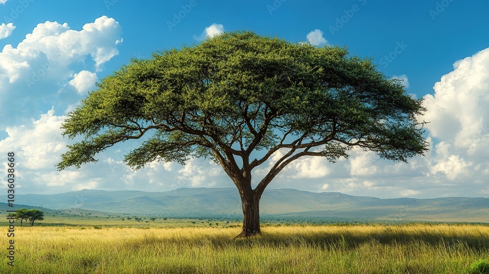 African savannah on a sunny day African savannah on a sunny day