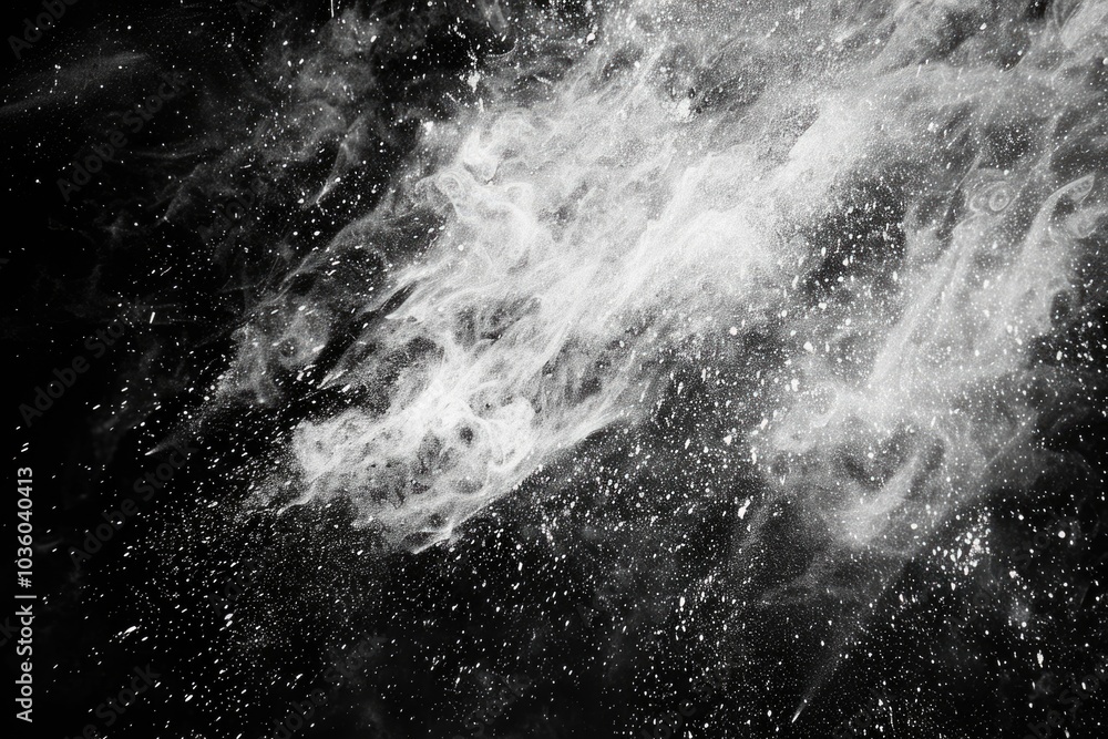 White dust and scratches for overlays on black background. White dust and scratches for overlays on black background.