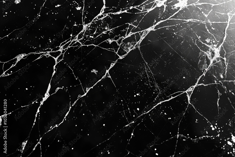 White scratches and spots on black background. White scratches and spots on black background.