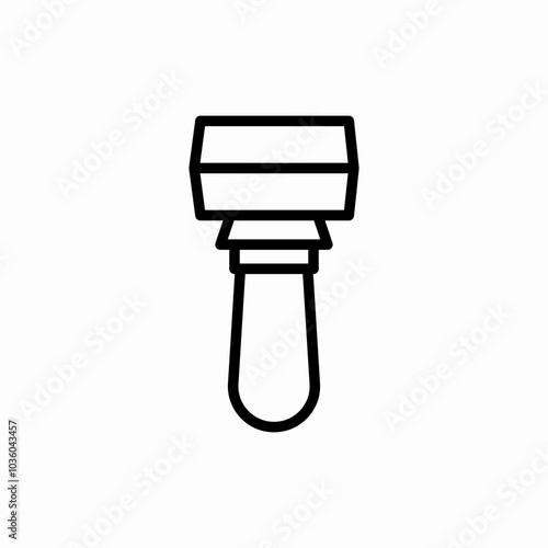 flashlight security icon sign vector